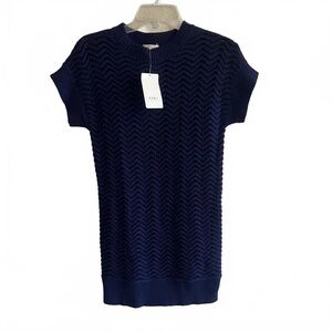 NWT XL Gir's Zara '‎ Knit Sweater - Size XL - Navy Blue